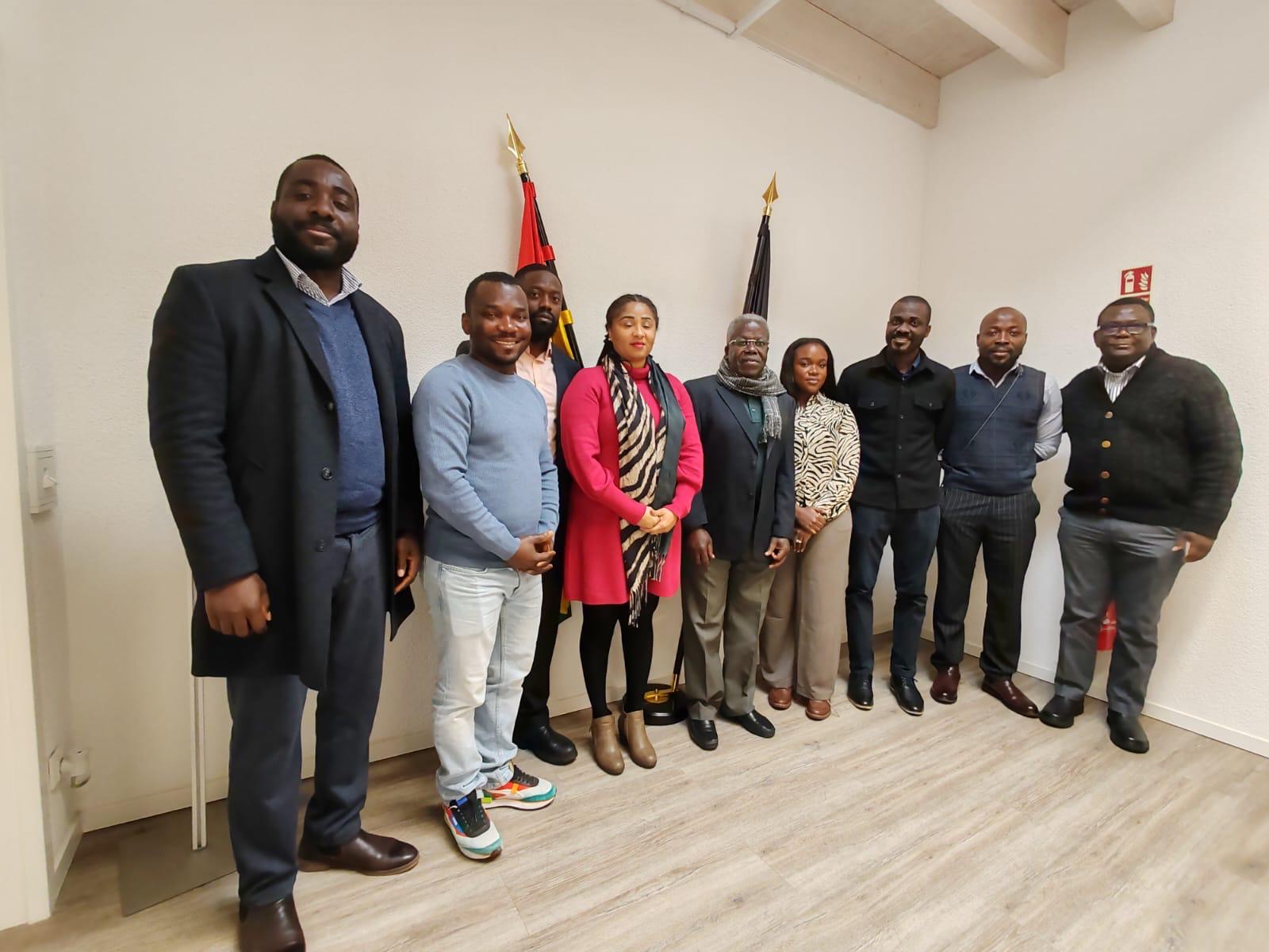 GPiG executives with H.E. Prof. Ohene Adjei and officials of the Embassy